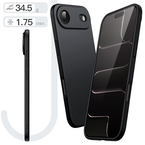 JETech Case for iPhone Air, Camera Lens Full Protection, Minimalist Soft TPU Protective Phone Cover with Matte Finish, Shockproof, 6.5-Inch Display (Black) by JETech - Image 3