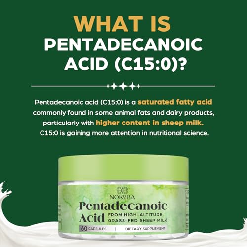 Image of C15:0 Pentadecanoic Acid Supplement 300mg Essential Fatty Acids - 120 Days Supply