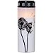Produktbild MARELIDA LED Grablicht/Grabkerze Pusteblume - warmweiße LED - Timer - weiß/schwarz (Höhe, 21)