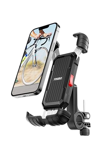 FINIBO Handyhalterung Fahrrad - Handy Motorrad: 360° Drehbar Abnehmbare...