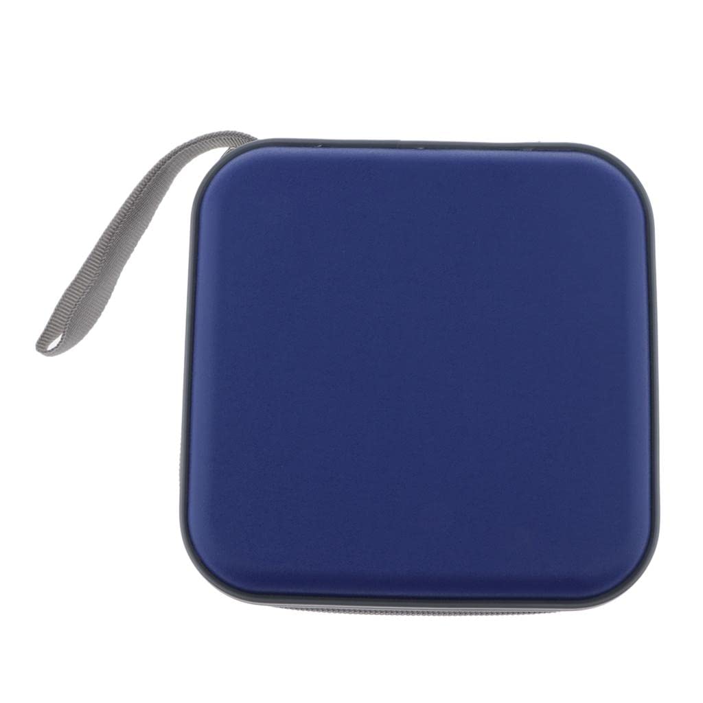 40 Disc CD Wallet DVD Case Storage Holder Bag Carry Protector ABS Blue-image-17
