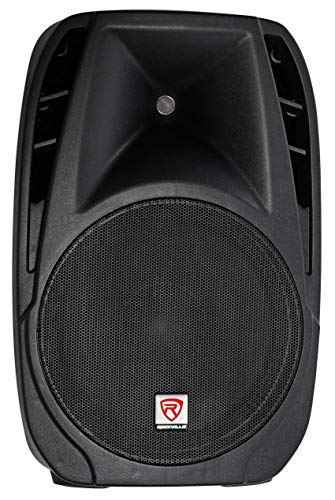Image of Rockville RPG2X15 Bundle: (2) 15 in Passive PA Speakers, 8-Channel Powered Mixer, Bluetooth, USB /SD, (2) Tripod Stands, (2) Wired Microphones, (2) 10 ft Speaker Cables, 9-Items