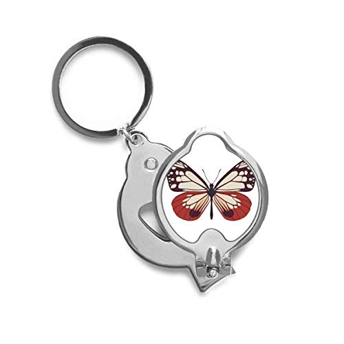 Coupe-ongles papillon rose et rouge de marque DIYthinker avec grand levier ergonomique