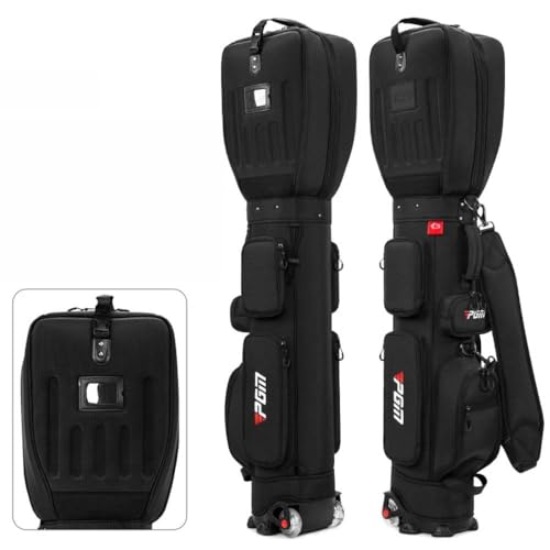 Golf Travel Cover 3D Hard Shell wasserdichte Dauerhafte Mikrofaser-Gehäuse Hält 14 Schläger Tragbare Tragetasche Mit Griff Für Männer Frauen Auf Kursschutz