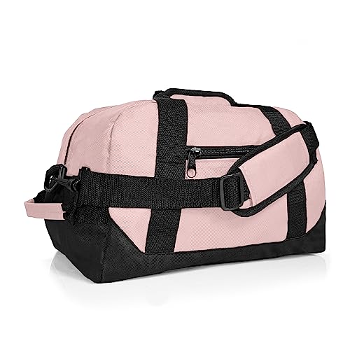Product Image of the Dalix 14' Small Duffle Bag Two Toned Gym Travel Bag in Pink