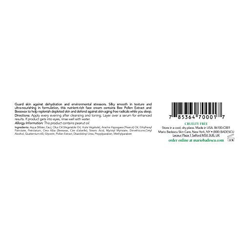 Image of Mario Badescu Night Cream - Face Moisturizer for Women and Men for Hydrated, Smooth, Youthful-Looking Skin - Vitamin E, Elasto Collagen or Bee Pollen Facial Skin Care Formulas