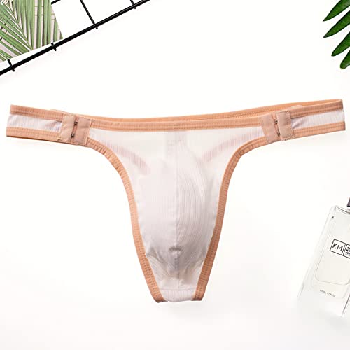 Faringo Men's Color Blocking Narrow Edge Quick Drying Adjustable Size G-string Underpants2