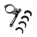 Gub Bicycle Bottle Cage Adapter Mount Adjustable MTB Road Bike Handlebar Water Bottle Holder Seat Post Mount (Black)