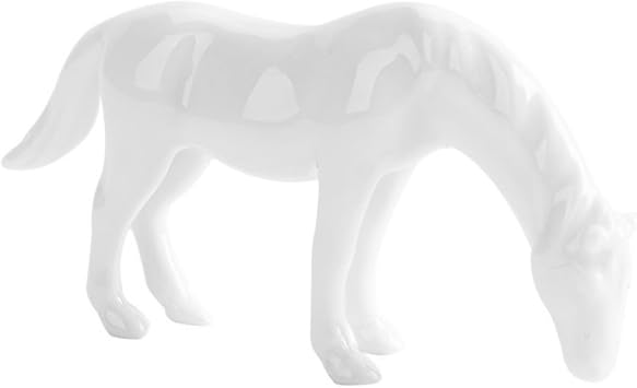Ceramic Figurine Mini Horse Crafts Vivid Decor Porcelain White Horse Statue Style
