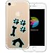 Produktbild dessana Tier Pfoten Abdrücke transparente Schutzhülle Handy Case Cover Tasche für Apple iPhone 7 Pfote Hundehütte