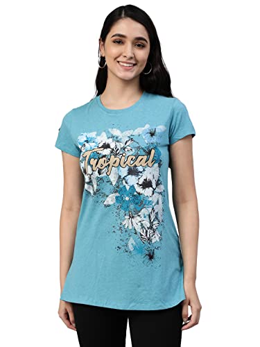 Image of Lyra Women's Cotton Regular Fit T-Shirt