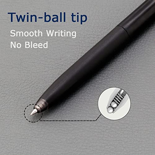 Bolígrafos retráctiles con tinta negra 0.5 mm, pack x6 miniatura 3