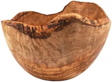 Naturally Med - Olive Wood Rustic Salad Bowl 10.5 inch