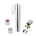 Produktbild Pillendose, tragbar, mit 5 Fächern, Aluminiumlegierung, Pillenhalter, Schlüsselanhänger, wasserdicht, Medikamenten-Organizer, Tasche mit Schlüsselanhänger, für Herren, für Outdoor-Reisen, Camping