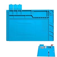 Magnetische Lötmatte, 45x 30cm Lötmatte Reparatur Matte, Hitzebeständige Reparaturmatte, Magnetische Lötmatte aus Silikon, für die Reparatur von Uhren, Telefonen Laptops