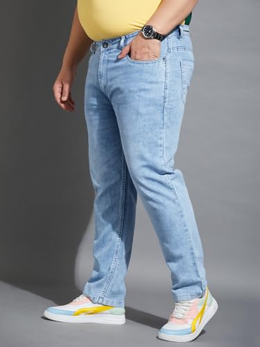 Image of Bigbanana Plus Size Men's Regular Fit Light Wash Jeans