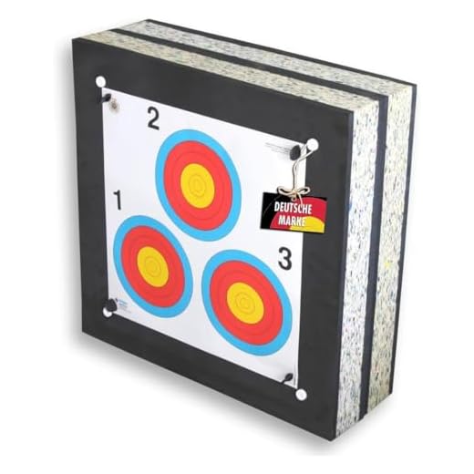 Stronghold Schaumscheibe Black Superstrong bis 70lbs (60x60x20 cm); Zielscheibe für Pfeil und Bogen, Zubehör Bogenschießen, Bogensport