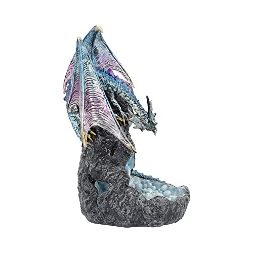 Dragon Intrigue Nemesis Now brûle-encens à refoulement bleu 21,5 cm pour cônes - 5