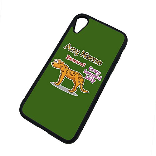 UNIGIFT - Carcasa para iPhone XR (poliuretano termoplástico), diseño de leopardo, color blanco Cover