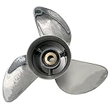 ARKDOZA 3 Blade SS Props for Yamaha 150/175/200/220/225/250HP Outboards Stainless Steel Propeller 15 Spline Tooth RH (14 1/2 (Dia) x 19 (Pitch))…