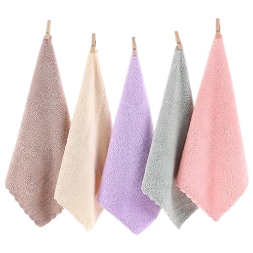 Soft Microfiber Face Towel Handkerchiefs for Women and Girls, Multicolor, Ultra Absorbent, Pack of 6-image-31