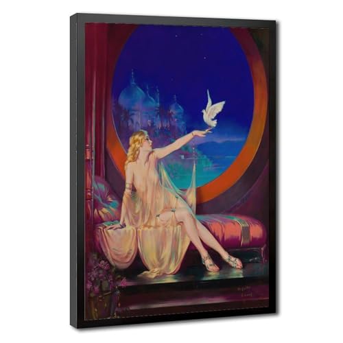 Impression sur toile Sultana Henry Clive toile premium avec cadre suspendu