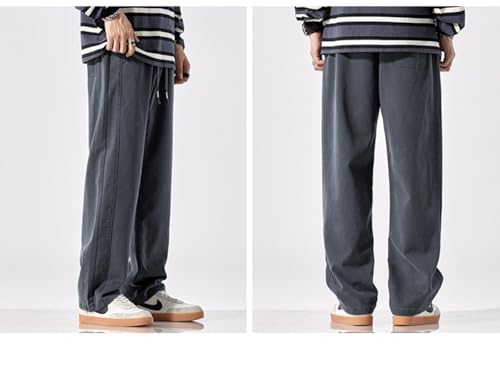 Jeans Pants Trouser Denim Comfortable Drip Floor Men's Versatile Style Japanese Long Lyocell Material 6