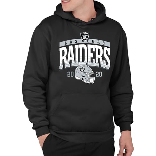 Junk Food NFL - Las Vegas Raiders - Mighty - Officially Licensed Adult Pullover Fleece Hoodie for Men and Women