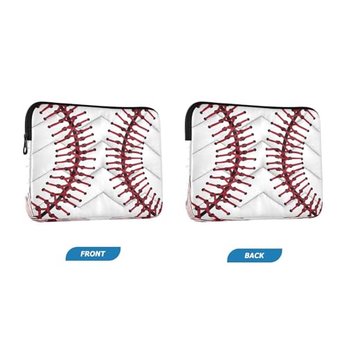 Funda para portátil 13-14 pulgadas textura beisbol miniatura 2