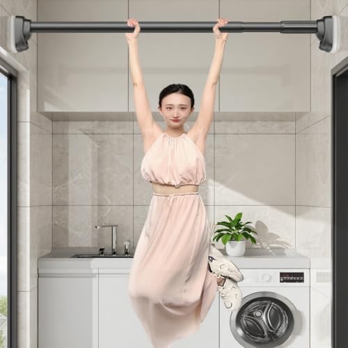Asta di tensione regolabile Premium Curt Pole per uso domestico, perfetto per armadi, bagni, finestre e porte, facile da installare, design robusto ed elegante