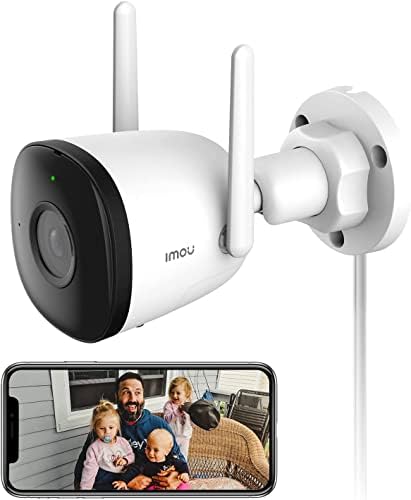 Imou 2.5K Camara Vigilancia Wifi Exterior Bullet 2C 4MP, Impermea...