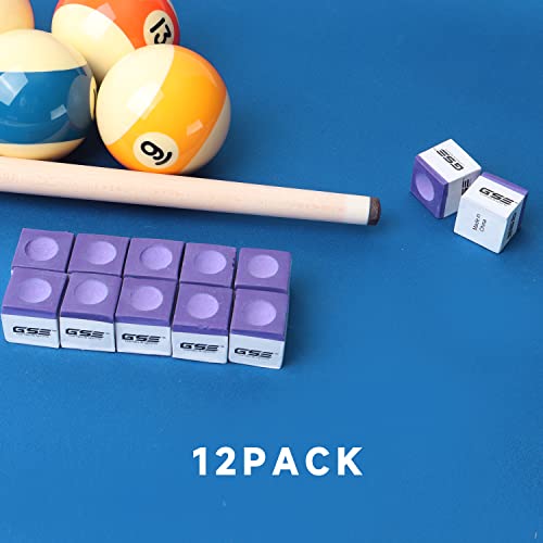 image for GSE Games & Sports Expert 12-Pack Billiard/Pool Cue Chalks, Billiard P