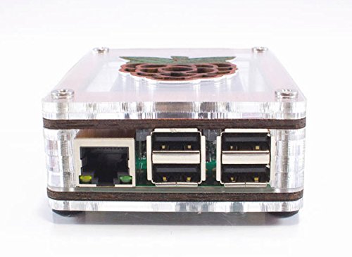 C4Labs - Zebra Fan Inlay Case (Wood) ~ For Raspberry Pi 4B, 3B+, 3, Pi 2 #TOP2