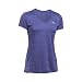 Under Armour Women's Tech Tiger V-Neck, Grape Fusion/Metallic Silver, Small