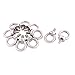 Aexit Machinery Shoulder Fall Protection Lifting Eye Bolts M6 Male Restraint Ropes & Lanyards Thread 10pcs