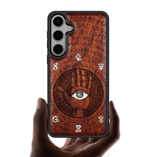 Coque compatible avec Galaxy S25 Plus case etui bois antichoc et élégant
