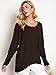 ZANZEA Women's Off The Shoulder Batwing Tops Casual Loose Oversized Tshirts Long Sleeve Fall Pullover Sweater Tops Coffee XL