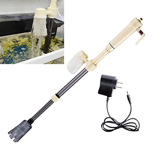 Image of Electric Aquarium Syphon Fish Tank Pump Vacuum Gravel Water Changer Cleaner