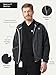Peelz Jamie Polar Fleece Jacket for Men & Women - Full Zip Unisex Long Sleeve, Soft Fabric & 2 Pockets, Comfort Fit, Black, XX-Large