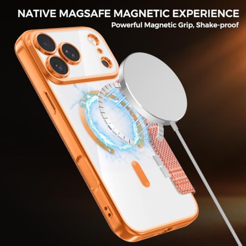 Coque en cuir pour iPhone 17 Pro magnétique transparente noire à rabat - 3