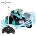 PALA PERRA Rc Cars, 360 Degree Flips Stunt Car, Flexible Remote Control Car, 1:24 Scale Rc Stunt Car Ideal Gifts for Boys & Girls Birthday & Christmas, Lake Blue