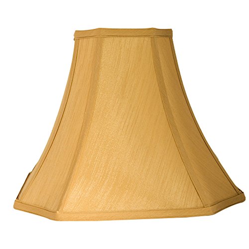 Tootoo Star Antique Octagonal Royal Bell Lamp Shade for Floor Lampshade and Table Lamp,(6.3x6.3) x(13x13) x10.8",Antique Gold