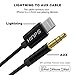 KINPS Aux to Lightning Cable 4FT, [MFI Certified] 3.5 mm Headphone Jack Adapter Male Audio Cord Compatible with iPhone 12/12 Pro/12 mini/12 Pro Max/11 Pro Max/11 Pro/11/XS/XR/X/8/7, Black