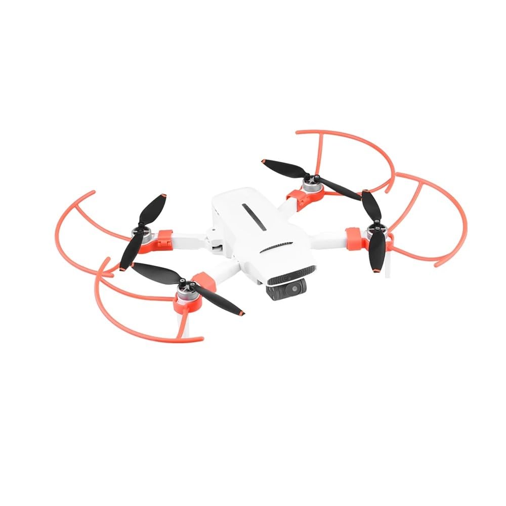 Tren de Aterrizaje for Dron FI-MI X8 Mini V2, Aumento de 2CM, Extensor de Altura, Protector de pie de Pierna Larga, Soporte, Accesorio Protector de cardán(Orange Set B)