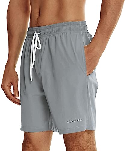 Image of HODOSPORTS Mens Swim Trunks 7 inch Quick-Dry Swim Shorts with Mesh Lining and Pockets