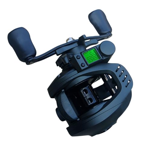 Carretes de metal para baitcasting con sistema electronico de velocidad 6.3 1 y guia hilos