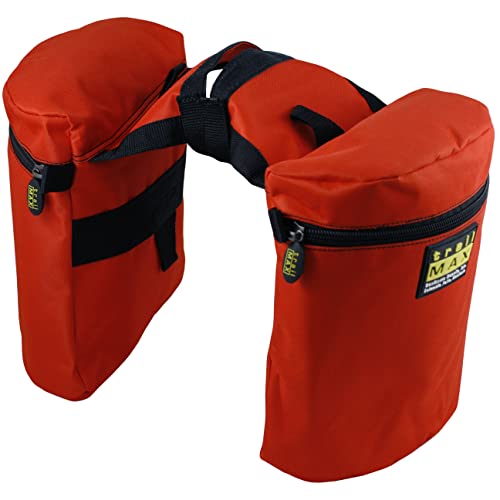 Trailmax Large Horn Saddle Bags; Horn Saddle Bags For Horses; Trail Riding Saddle Bags For Western & Endurance Saddles; Double-Stitched, 600-Denier Poly Saddle Bags; Orange #TOP7