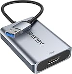 ABLEWE USB 3.0 to HDMI Adapter, Upgraded Aluminum HDMI to USB Audio Video Graphics Converter Cable for PC Laptop Monitor Projector Desktop TV,Support Mac OS,Windows 10/8.1/8/7