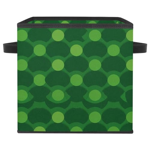 Boîte de rangement pliable bac de rangement cube durable organisation maison vert - 2