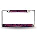 Rico Industries NFL New York Giants Laser Cut Inlaid Standard Chrome License Plate Frame
